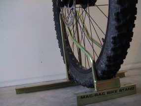 front wheel in bike rack