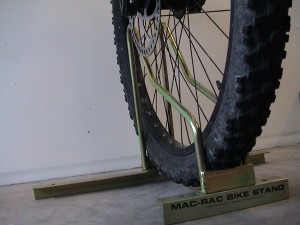 front wheel in bike rack
