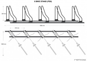 5 Bike Stands Parking Specs