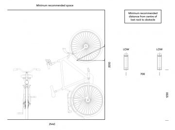Vertical Bike Racks